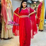 Premium Designer Saree with Koti