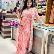 Premium Designer Saree with Koti