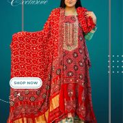 Ajrak Printed Dress