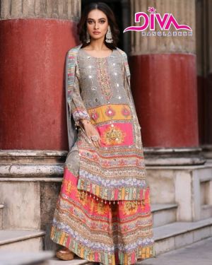 Ajrak Printed Dress