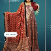 Pure Ajrak Printed Dress