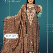 Pure Ajrak Printed Dress