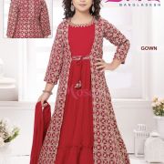 Kids Koti Pattern Gown
