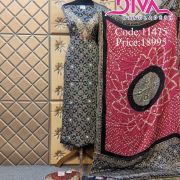 Ajrak printed dress