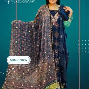 Ajrak printed dress