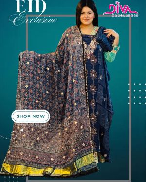 Ajrak printed dress