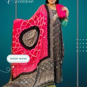 Ajrak printed dress