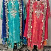 Gujarati shrug pattern dress
