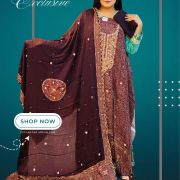 Gujarati Ajrak printed dress