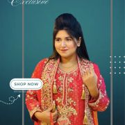 Gujarati shrug pattern dress