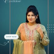 Gujarati anarkali pattern dress