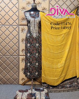 Ajrak printed dress