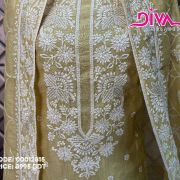 🌸 Premium Indian Unstitched 3 Piece | Floral Heritage Luxury Edition 5561
