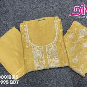 🌸 Premium Indian Unstitched 3 Piece | Floral Heritage Luxury Edition 5561