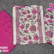 Indian Premium Floral Unstitched 3 Piece – Luxury Pink Edition