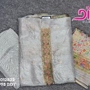 Indian Premium Floral Unstitched 3 Piece – Luxury  Edition 0054
