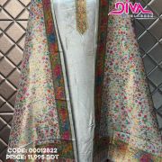 Indian Premium Floral Unstitched 3 Piece – Luxury  Edition 0054